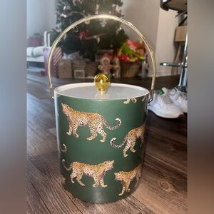 Katie Kime Leopard Ice Bucket - Originally from Mark & Graham